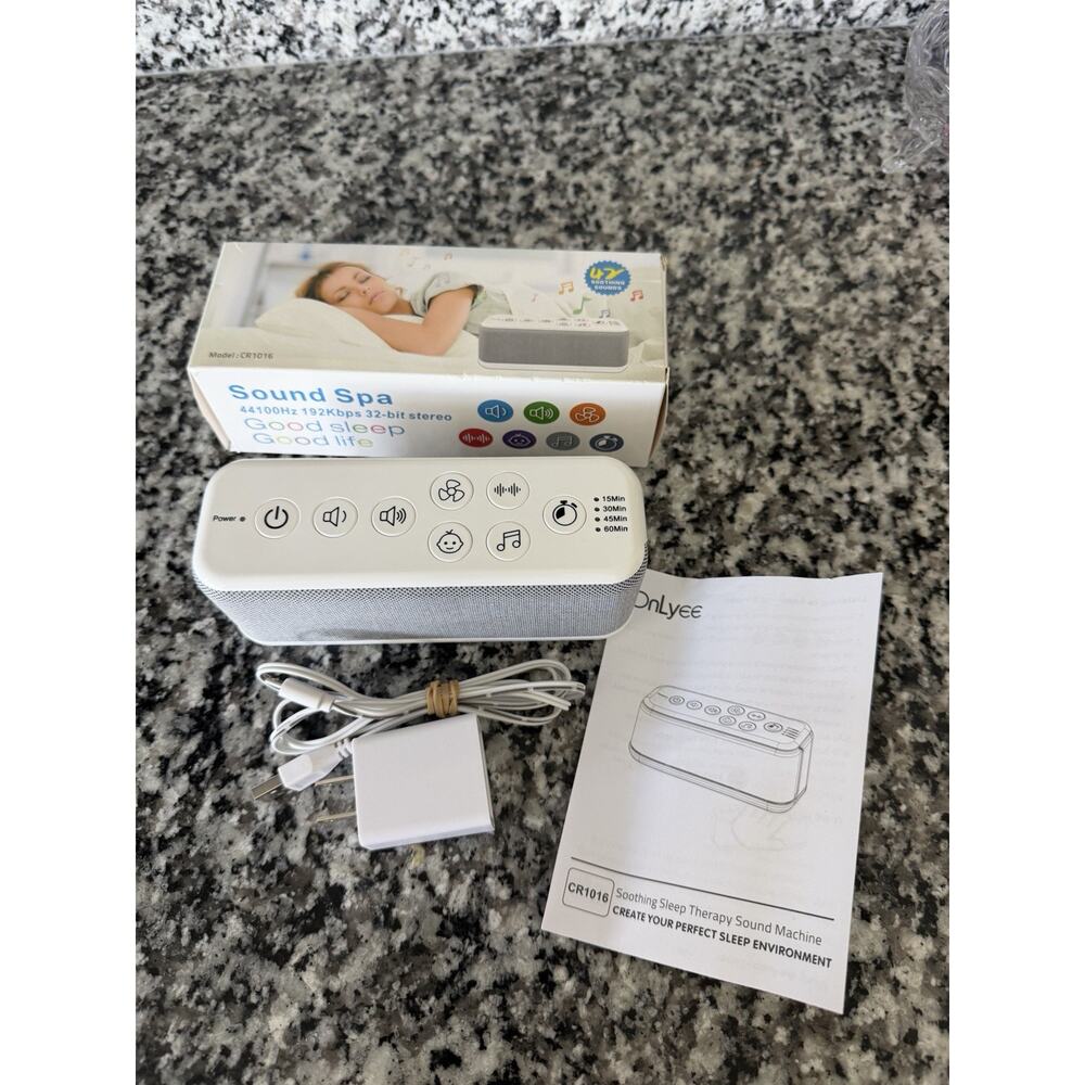OnLyee CR1016 Machine, USB-Rechargeable Adult Sleep Aid Sound Generator